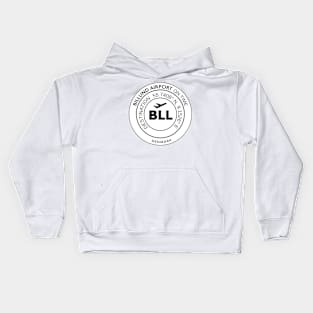 Airport code BLL Billund Denmark Kids Hoodie